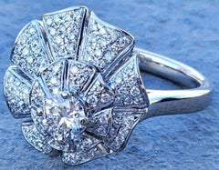 H. Stern Ring GIA .40ct Faint Pink VS1 18k White Gold Genesis Sz 7