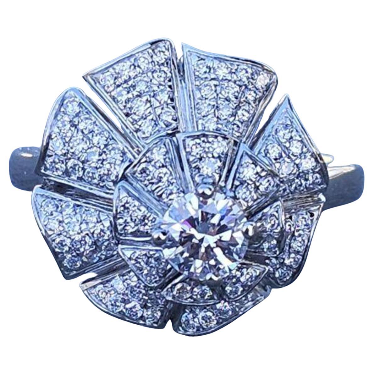 H. Stern Ring GIA .40ct Faint Pink VS1 18k White Gold Genesis Sz 7 For Sale