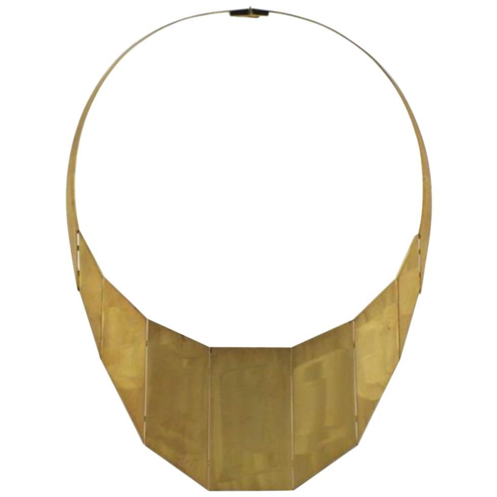 Artisan H Stern & Roberto Moriconi 18 Karat Yellow Gold Bib Necklace For Sale