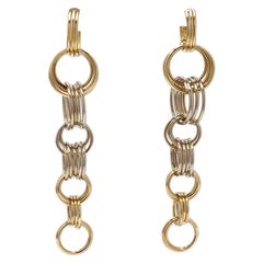 H. Stern Two-Tone Gold Ring Long Earrings