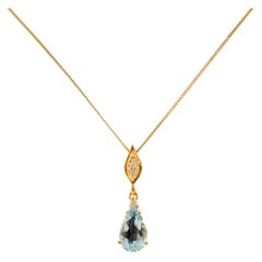 H. Stern Vintage Aquamarine & Diamond Necklace