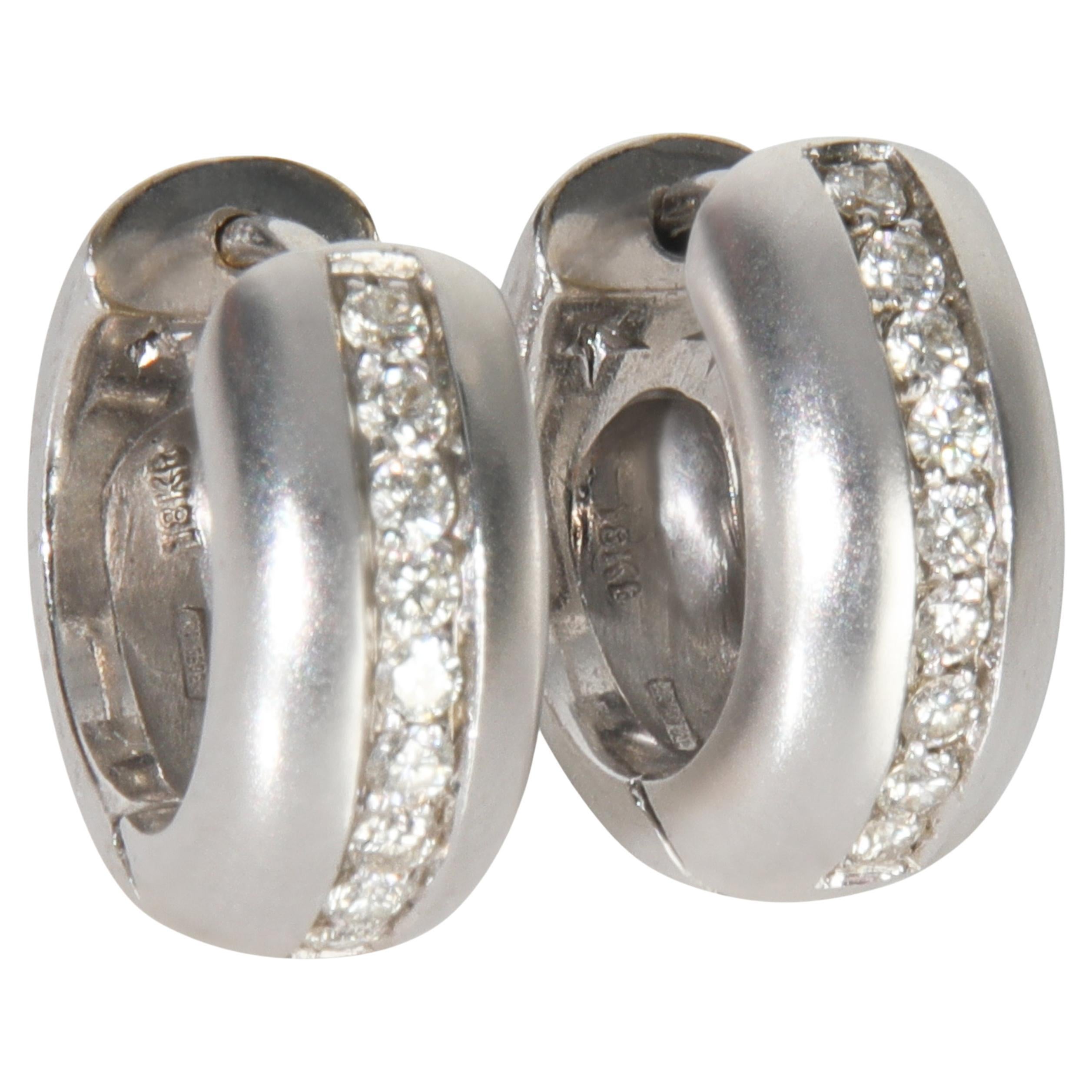 H. Stern Weißgold Diamant-Ohrringe im Angebot