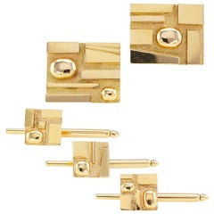 H Stern Yellow Gold Gentlemans Dress Set