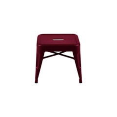 H Stool 30 in Burgundy by Chantal Andriot and Tolix, US