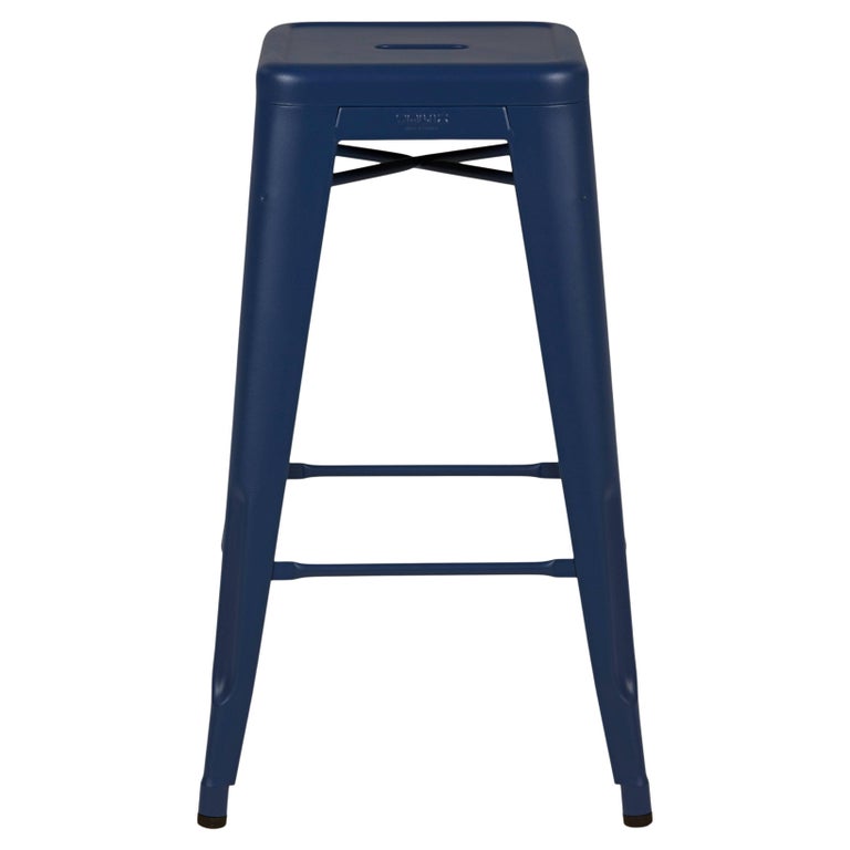 H Stool 70 in Blueberry by Chantal Andriot and Tolix For Sale at 1stDibs
