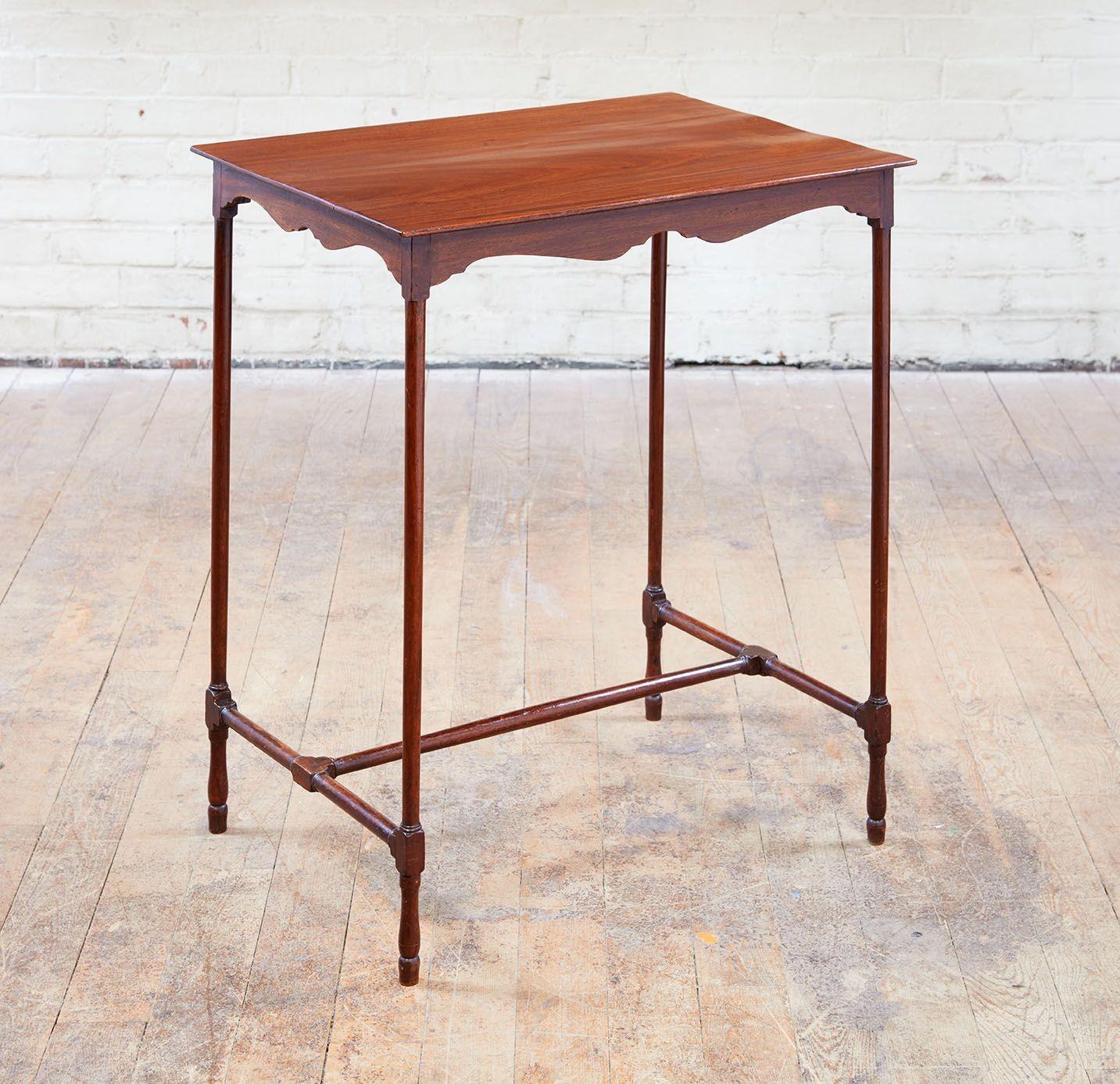 English H-Stretcher Spider Leg Table For Sale