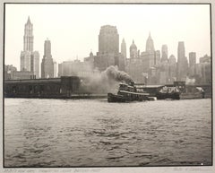 Vintage Black and White Photo, 25B/3 New York Manhattan Near Battery-Park