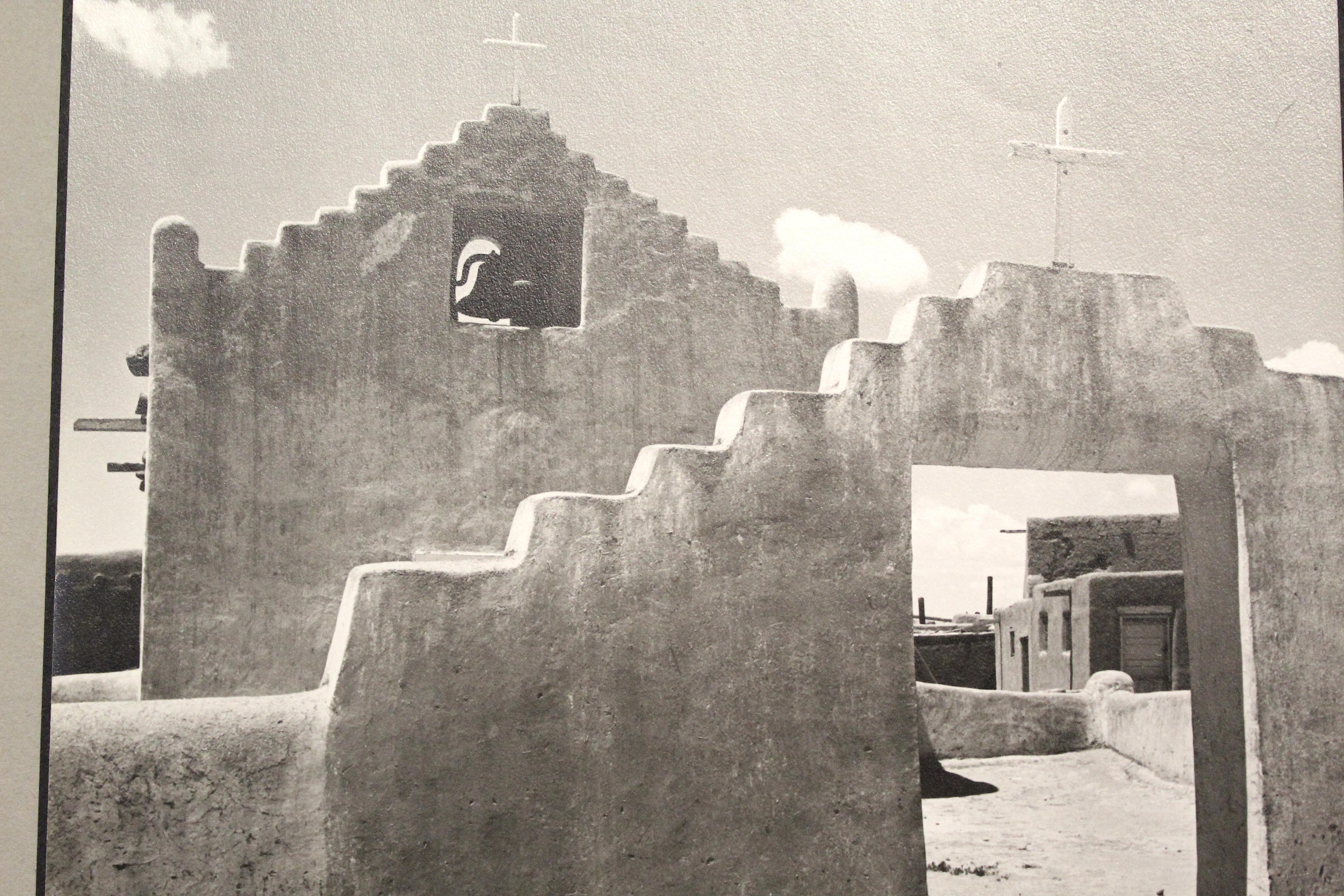 Vintage Black and White Photo, F614 Pueblo of Taos NM 1