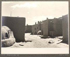 Vintage Black and White Photo, F713/Pueblo of Taos NM