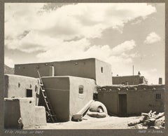 Vintage Black and White Photo, FT18 Pueblo of Taos