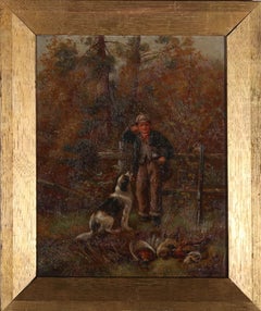 H. T. Hunt - Gerahmtes Öl des frühen 20. Jahrhunderts, Eine gute Tasche