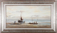 Vintage H. Vader - Early 20th Century Oil, As the Ships Come In