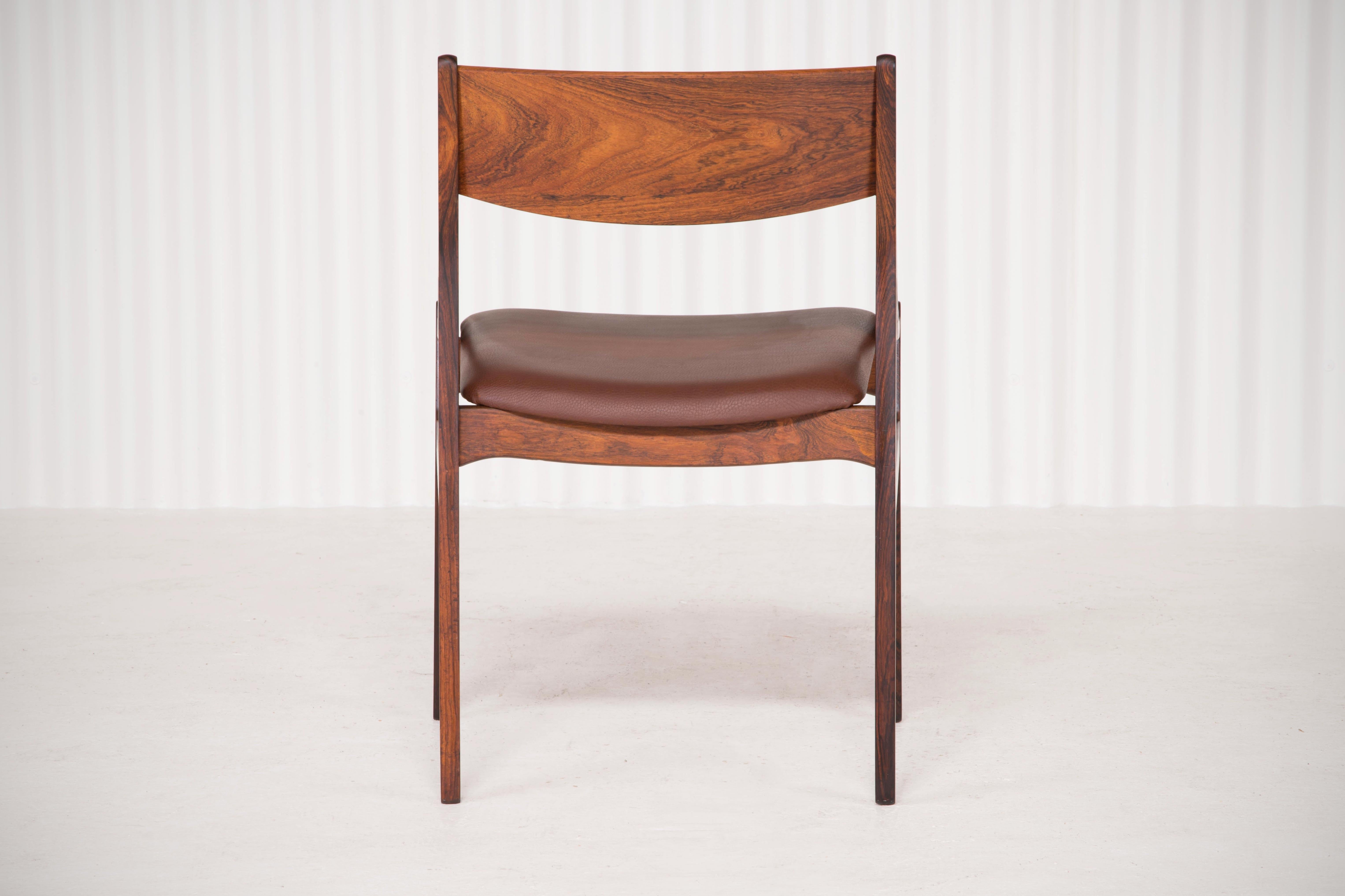H. Vestervig Eriksen, Set of Six Rosewood Dining Chairs 10