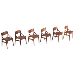 H. Vestervig Eriksen, Set of Six Rosewood Dining Chairs
