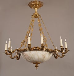 H. Vian, Elegant Chandelier, France, circa 1880