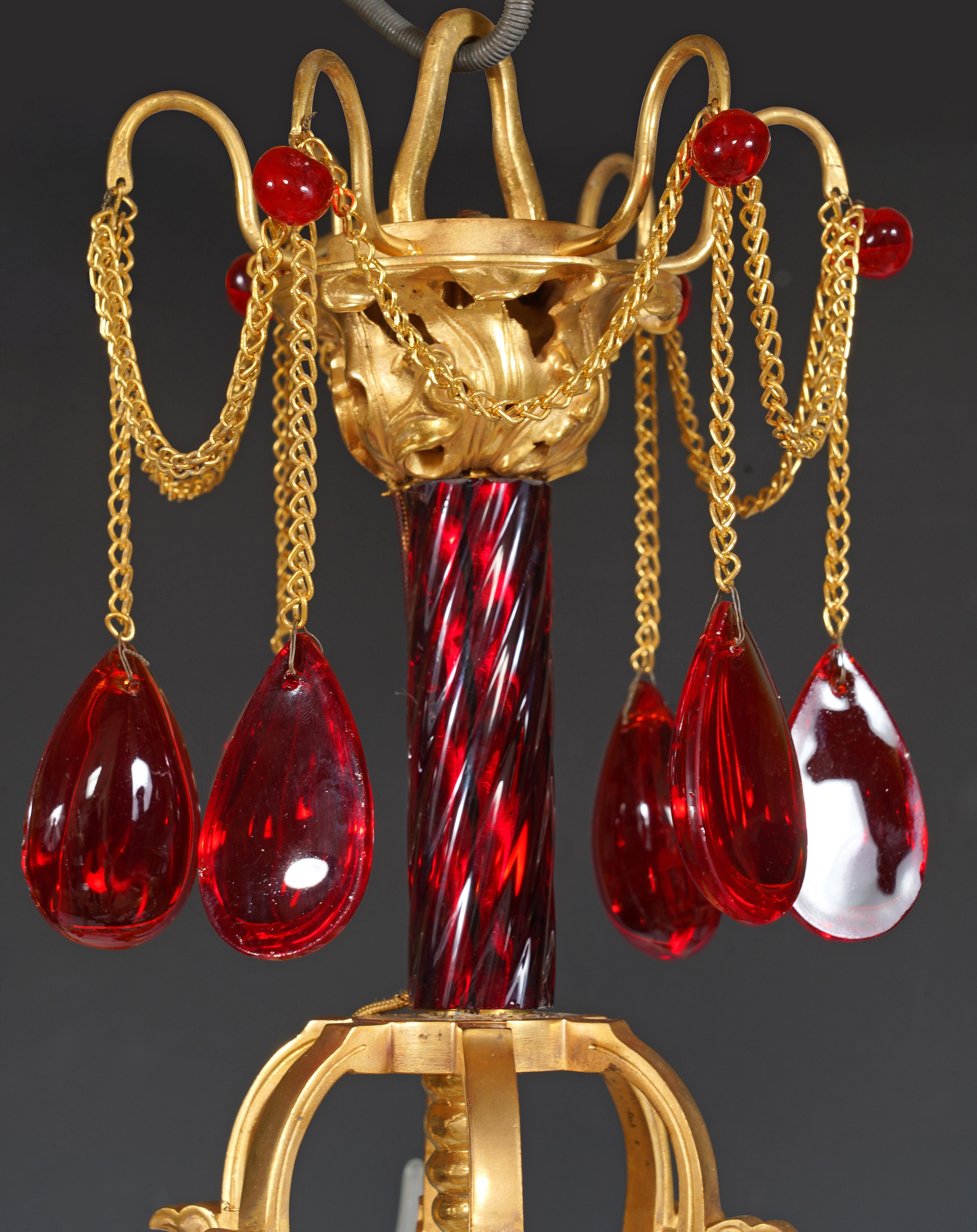 Late 19th Century H. Vian, Orientalist Chandelier, France, circa 1890 For Sale
