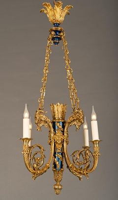 H. Vian, "Köcher"-Kronleuchter, Frankreich, um 1880