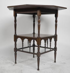 H W Batley Collinson & Lock Fine quality Aesthetic Movement octagonal side table