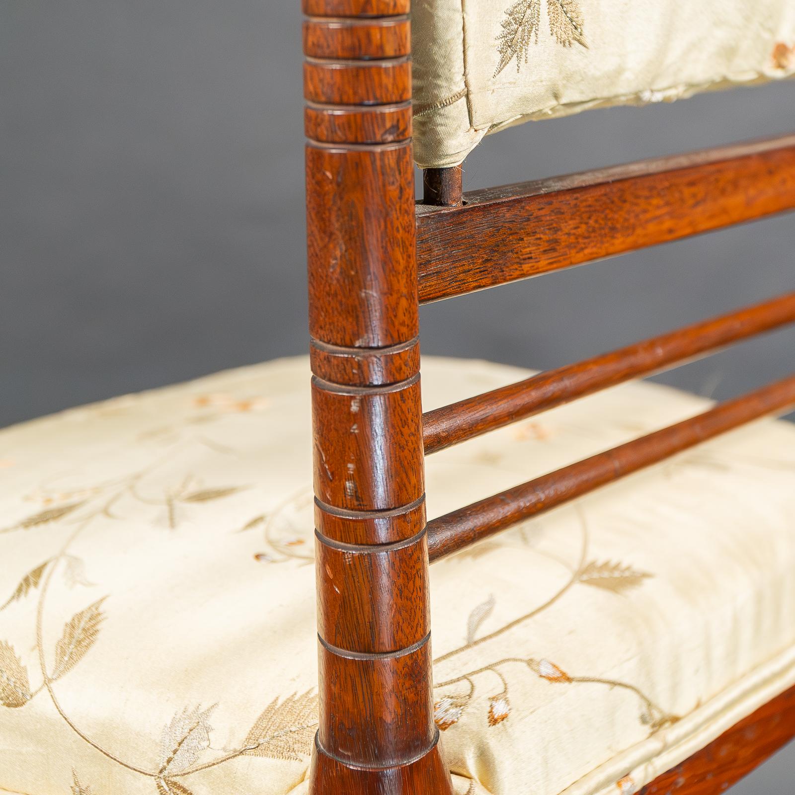 H. W. Batley for Collinson & Lock. A Fine Pair of Aesthetic Movement Side Chairs For Sale 14