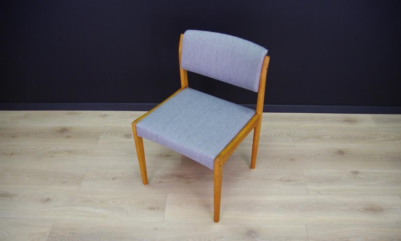 Fabric H. W. Klein Chairs Ash Danish Design Bramin For Sale