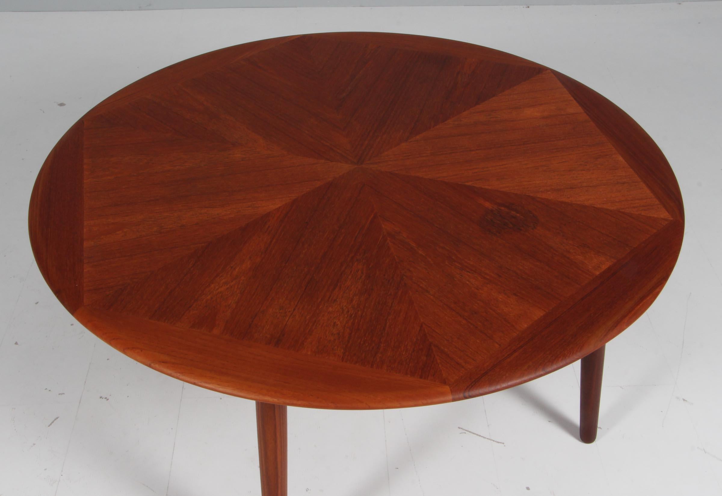 H. W. Klein round coffee table in partly solid teak

Made by Bramin 