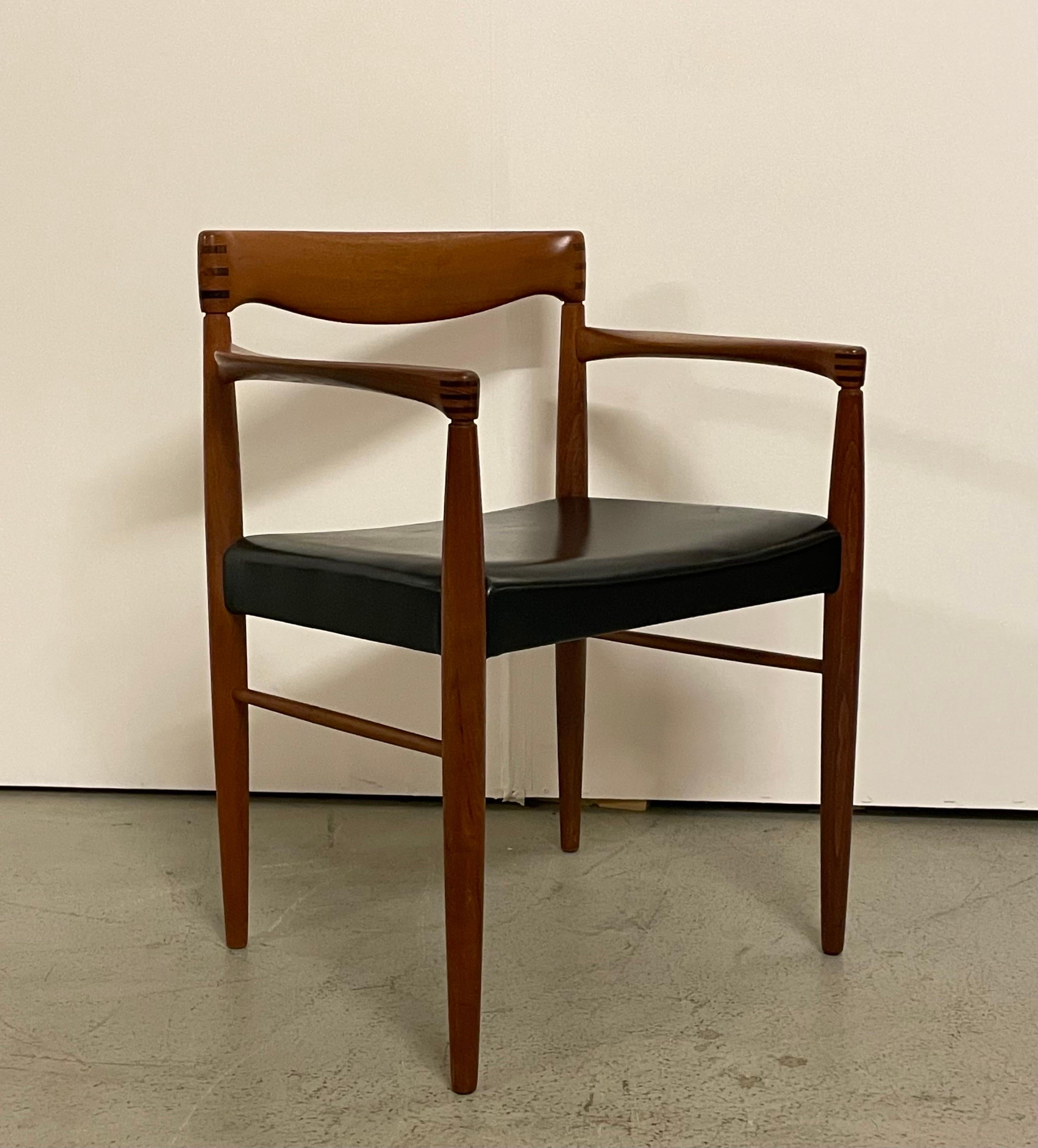 H. W. Klein Teak Arm Chairs by Bramin For Sale 4