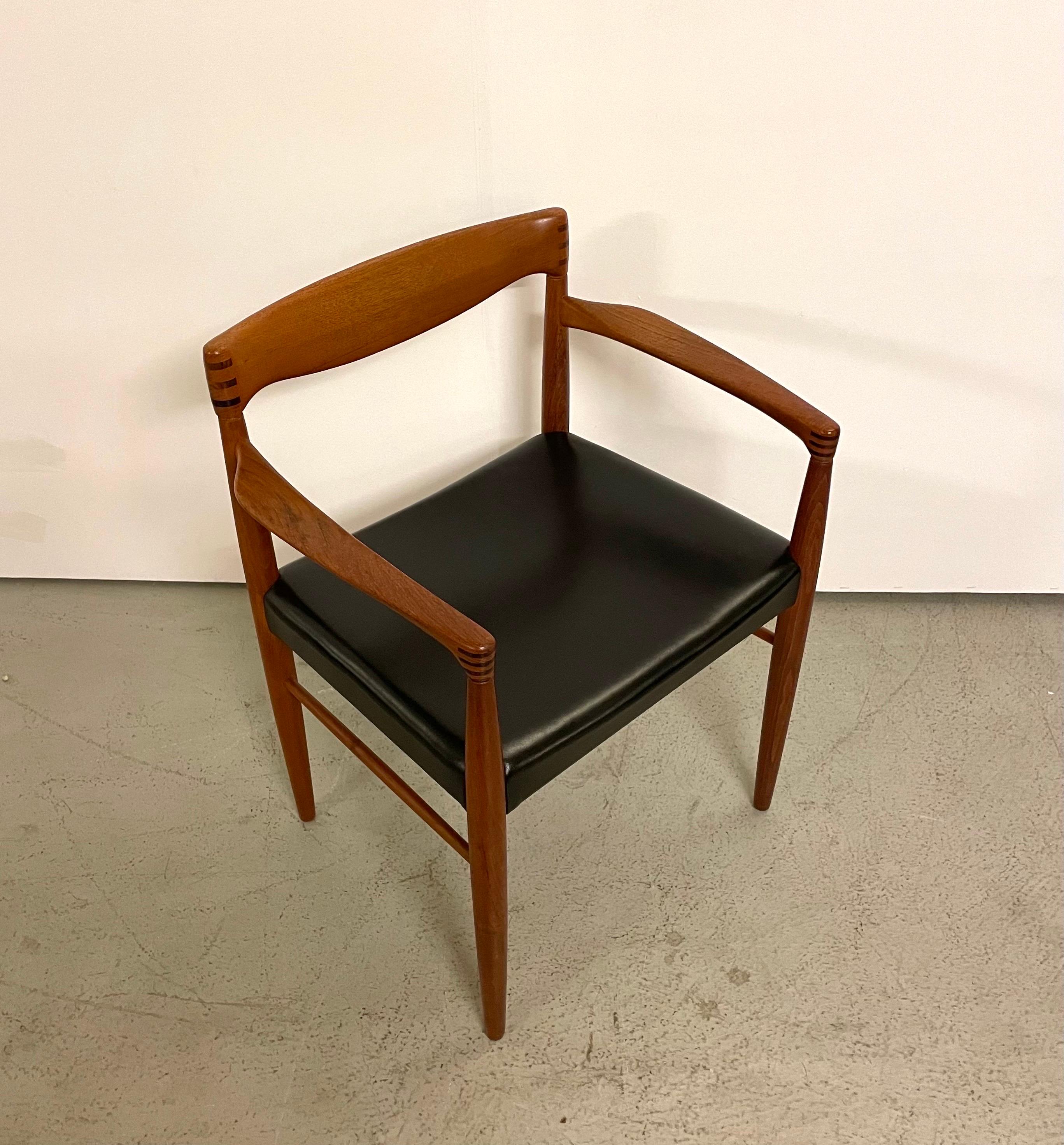 H. W. Klein Teak Arm Chairs by Bramin For Sale 5