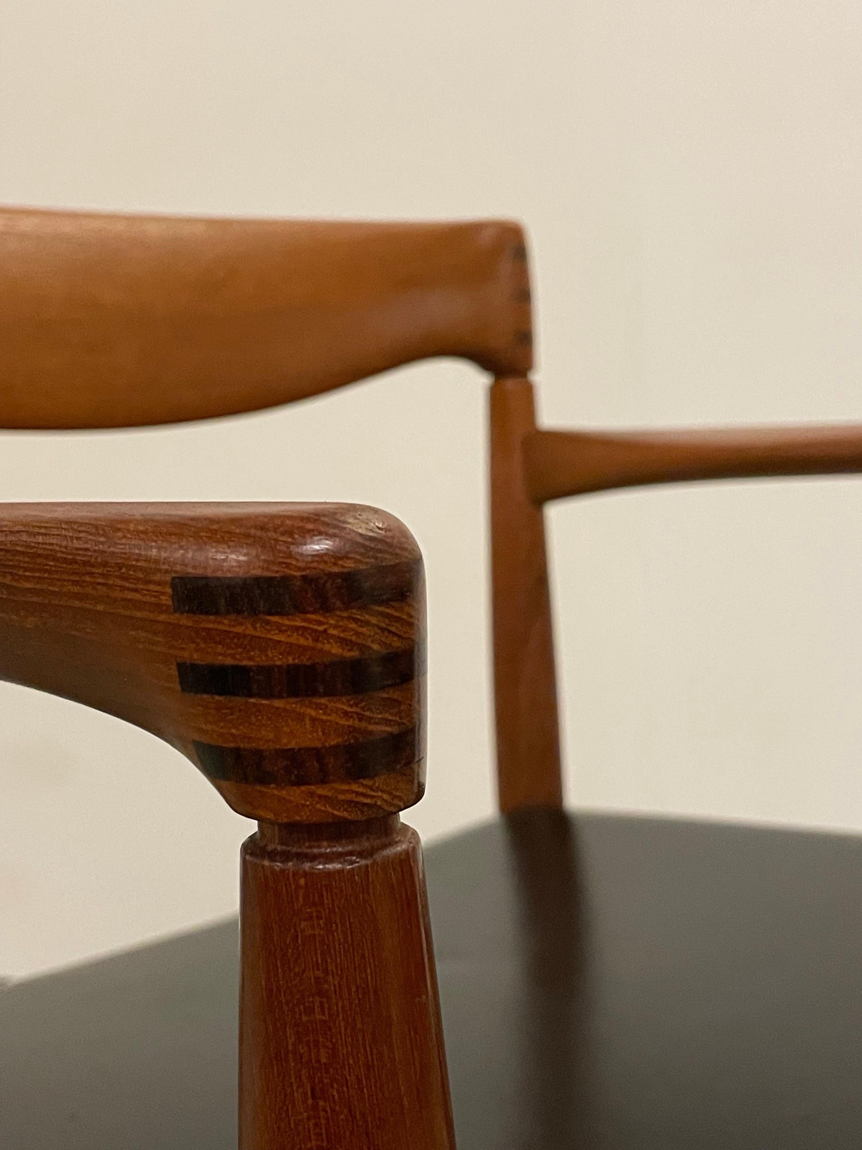 H. W. Klein Teak Arm Chairs by Bramin For Sale 8