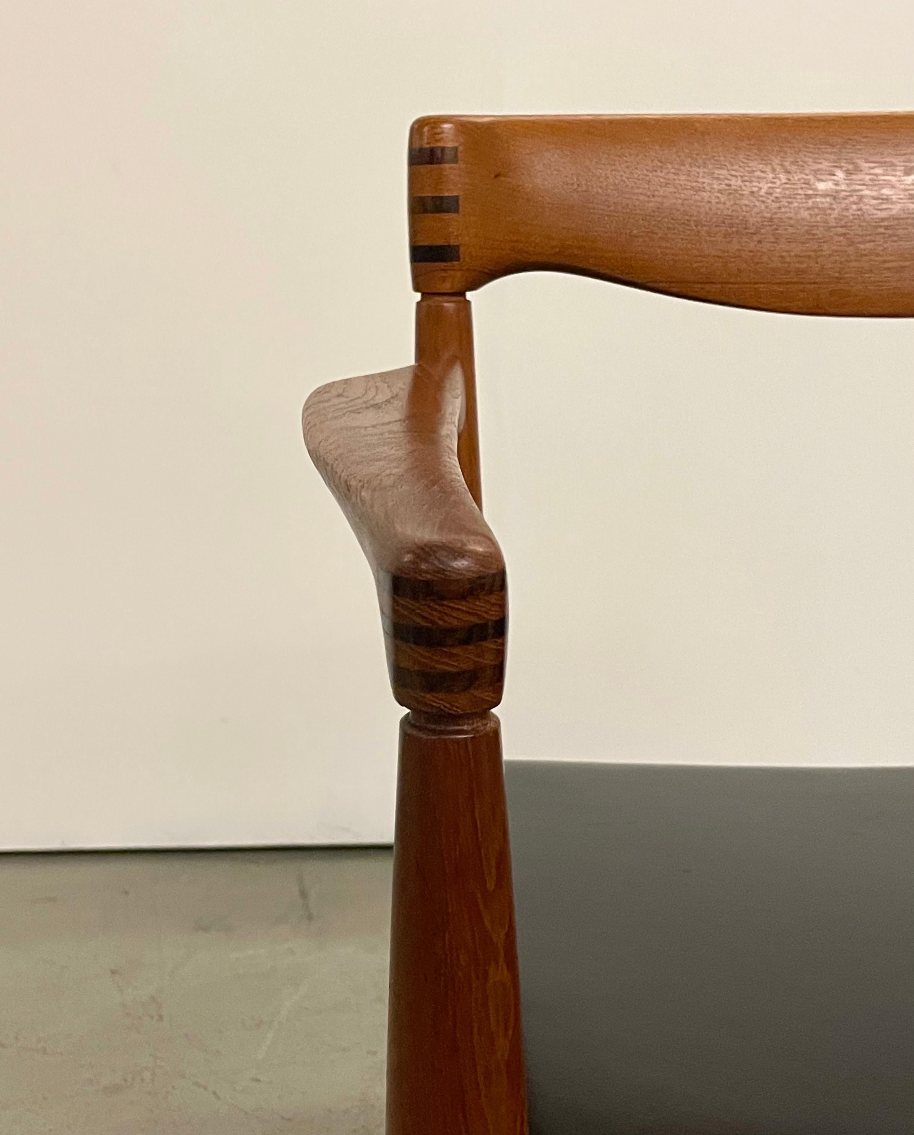 20th Century H. W. Klein Teak Arm Chairs by Bramin For Sale