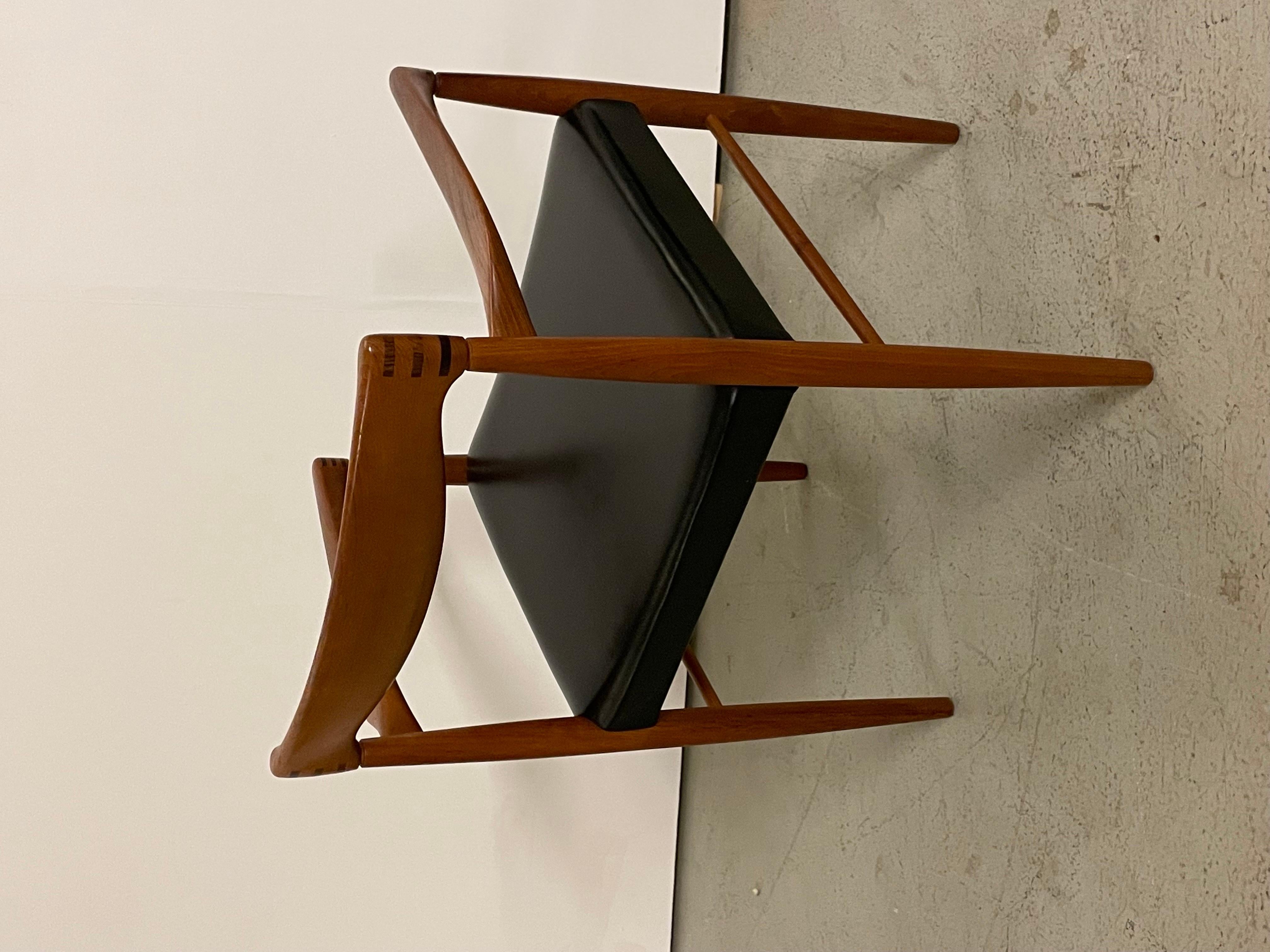 H. W. Klein Teak Arm Chairs by Bramin For Sale 2