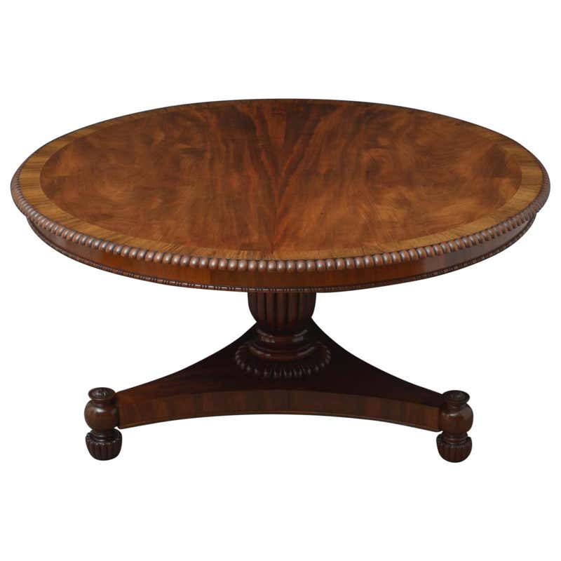 Exceptional Regency Rosewood Library Table of Small Proportion For Sale ...