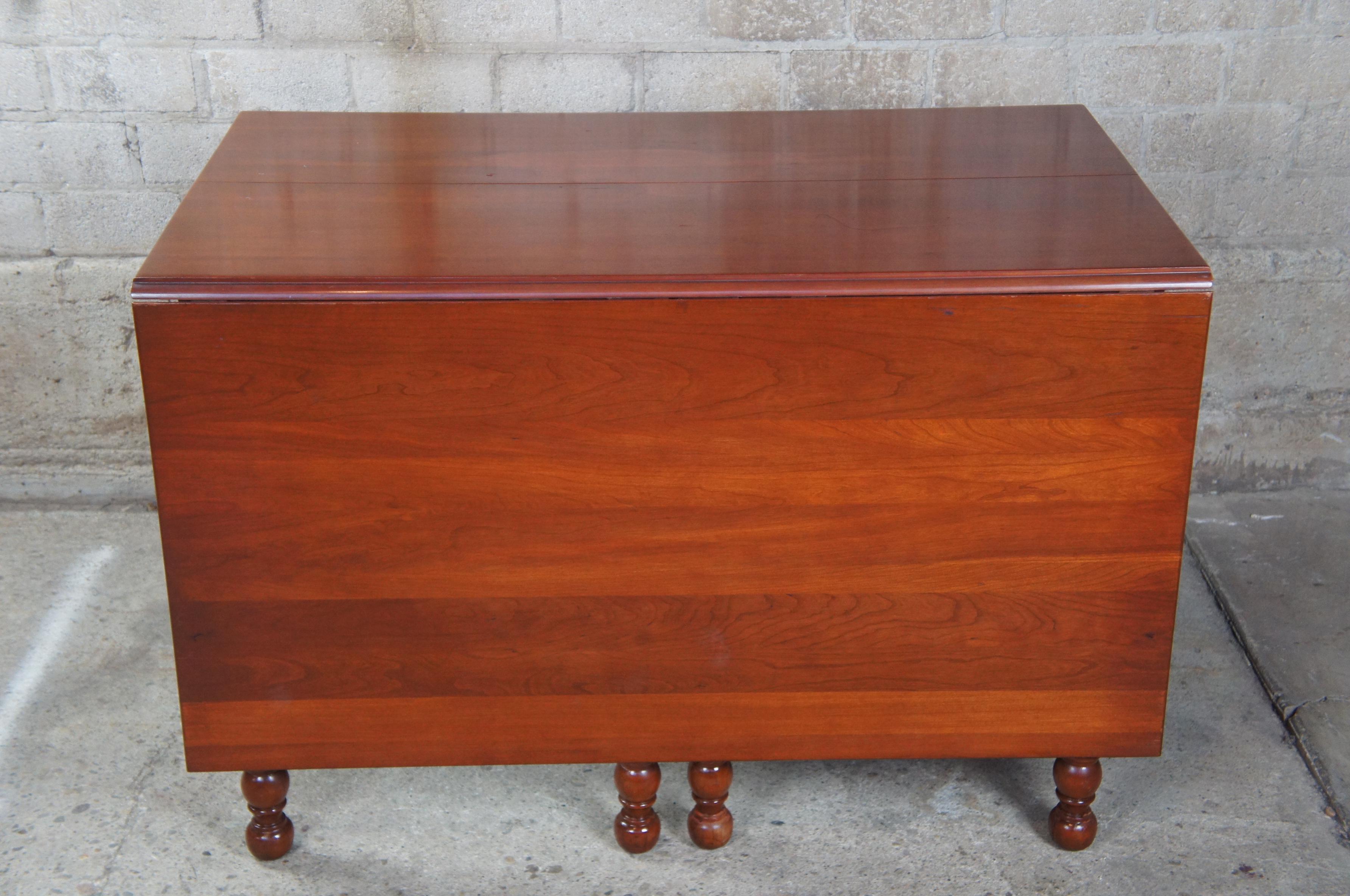 H Willett Wildwood Cherry Drop Leaf Gateleg Dining Table Barley Twisted Vintage 1