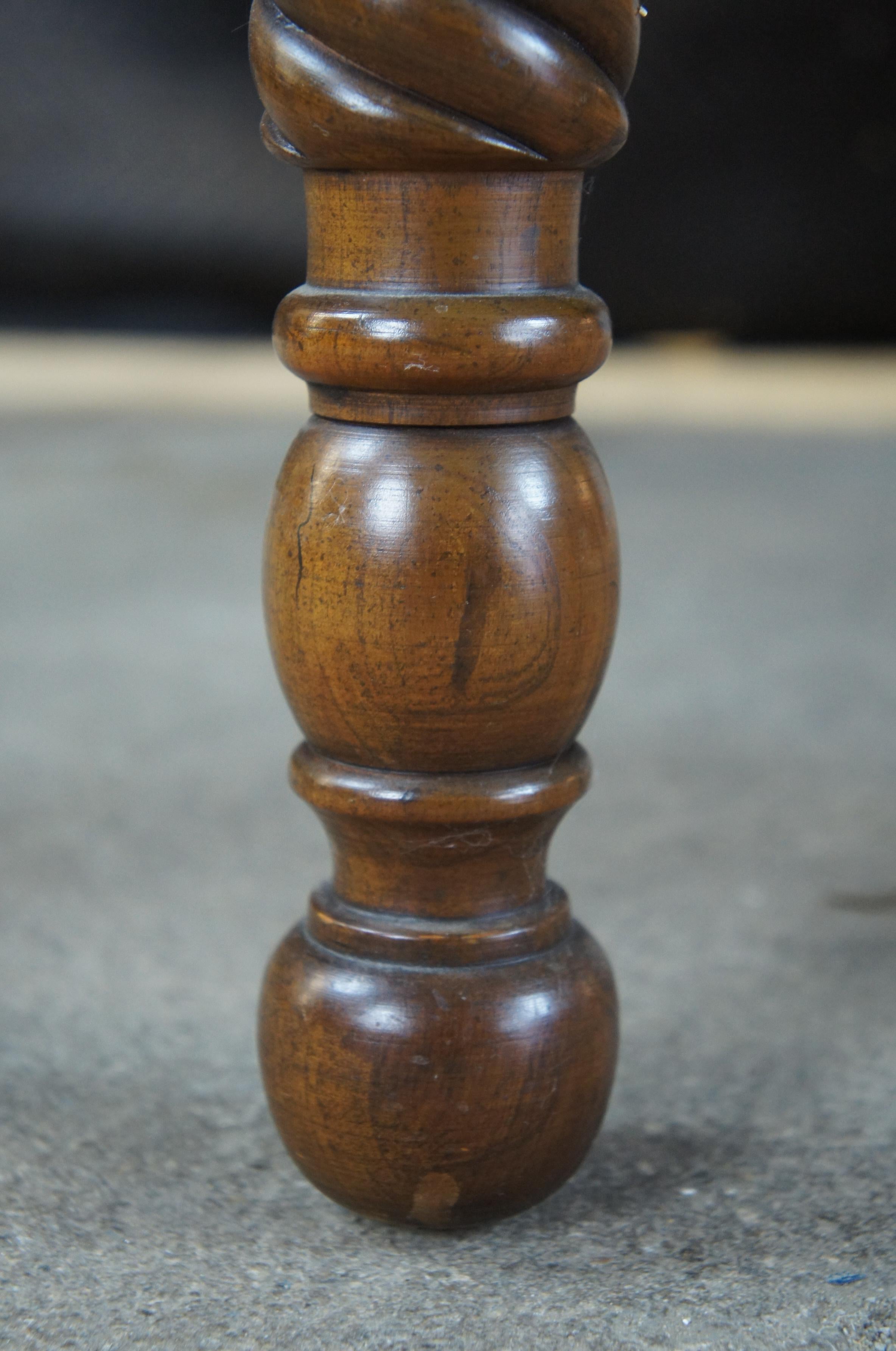 H Willett Wildwood Cherry Drop Leaf Gateleg Barley Twisted Dining Table