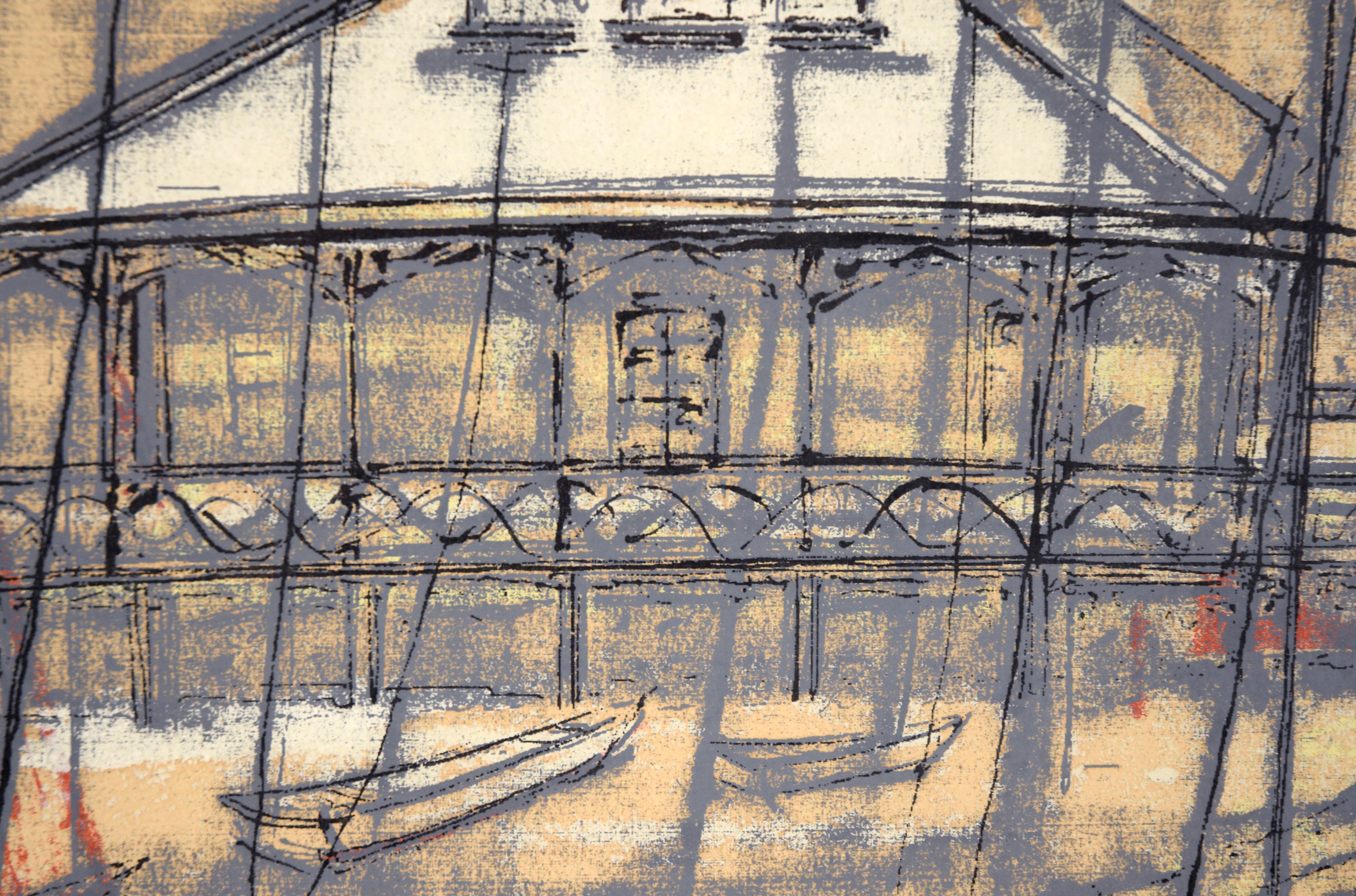„Boat House“ San Diego – Mehrschichtiger Siebdruck mit Tinte auf Karton im Angebot 2