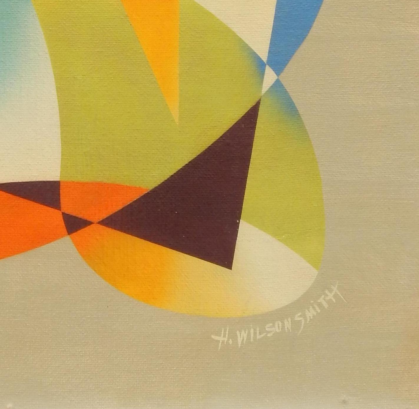 H. Smith & Smith Artista californiano Pittura astratta, anni '40-'50 circa - Abstract Painting Beige di H. Wilson Smith