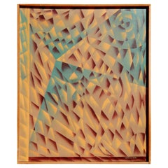 H. Wilson Smith Artista californiano Pittura astratta geometrica, anni '40-'50 circa