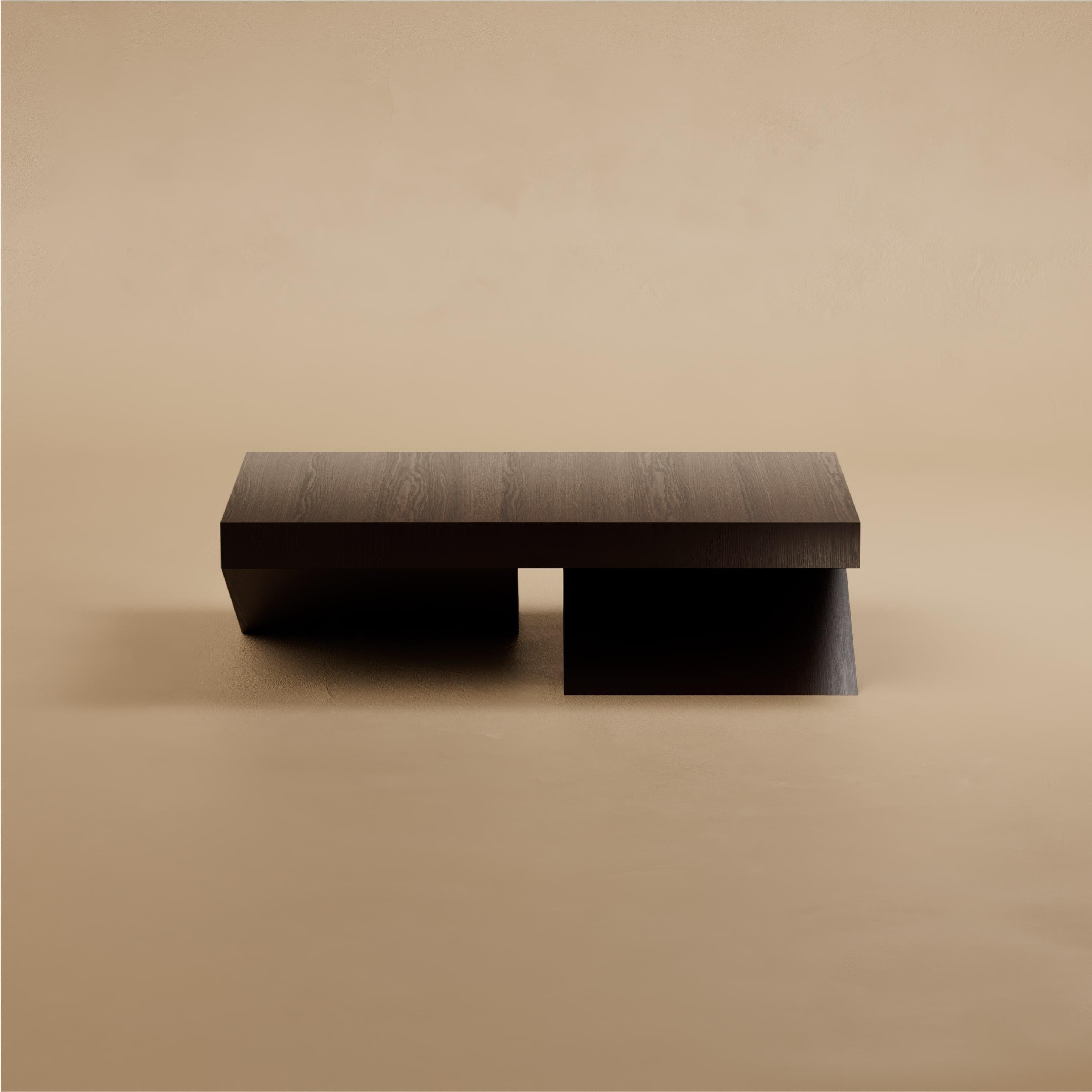 American H.01 Coffee Table / Ebonized Oak by Lusano For Sale