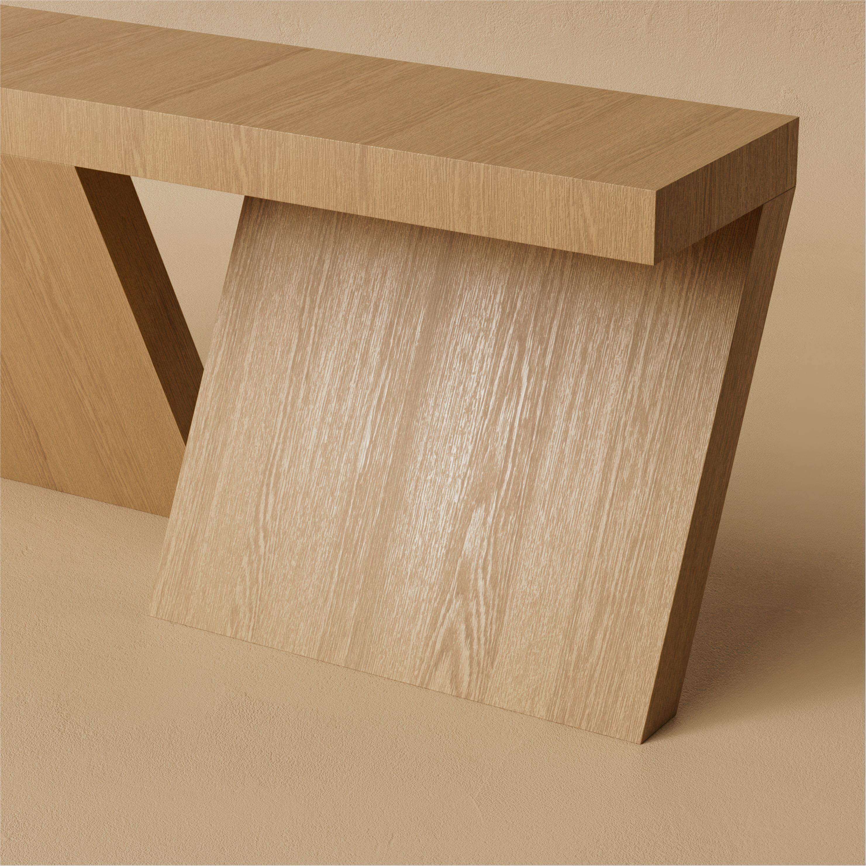 H.02 Mesa consola / Roble natural by Lusano Moderno en venta