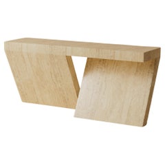 Table console H.02 / Travertino Classico de Lusano