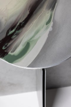 H2 Hand Decorated Metal & Aluminium Side Table by Studio Nyx