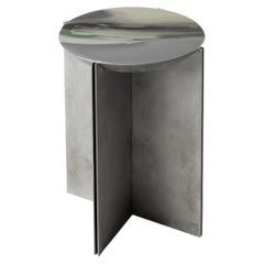 H2 Hand Decorated Metal & Aluminium Side Table by Studio Nyx