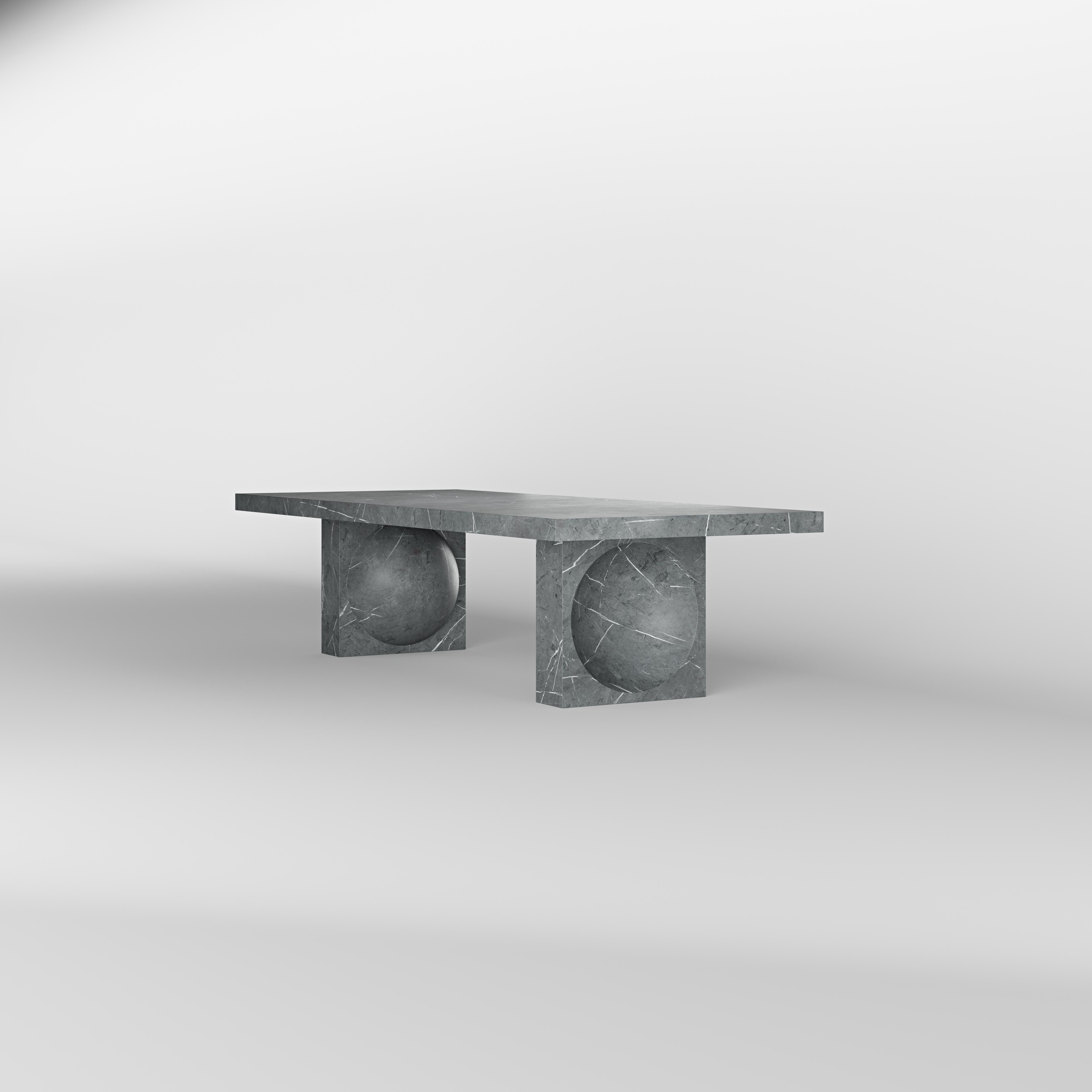 H2 Pietra Grey Dining Table by Studio TOOJ In New Condition For Sale In Geneve, CH