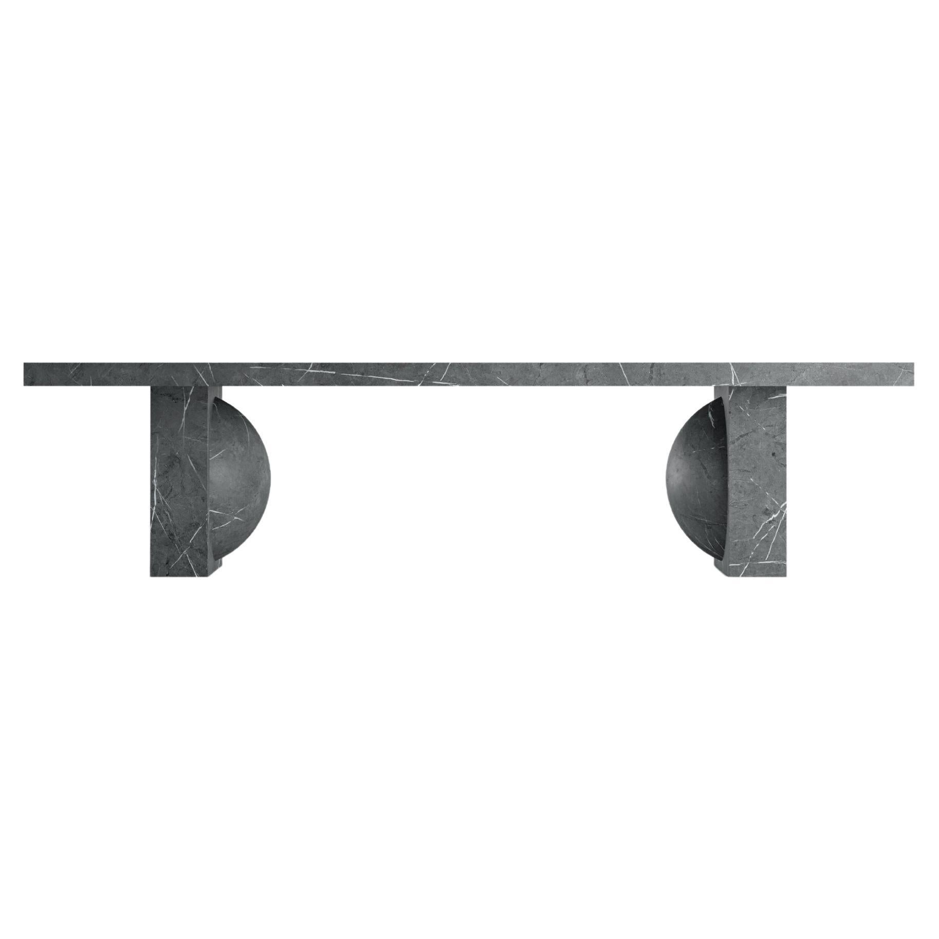 H2 Pietra Grey Natural Stone Dining Table by Johan Wilén Customisable For Sale