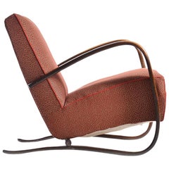 H269 Armchair by Jindrich Halabala in Original Upholstery, Up Zavody, circa 1930