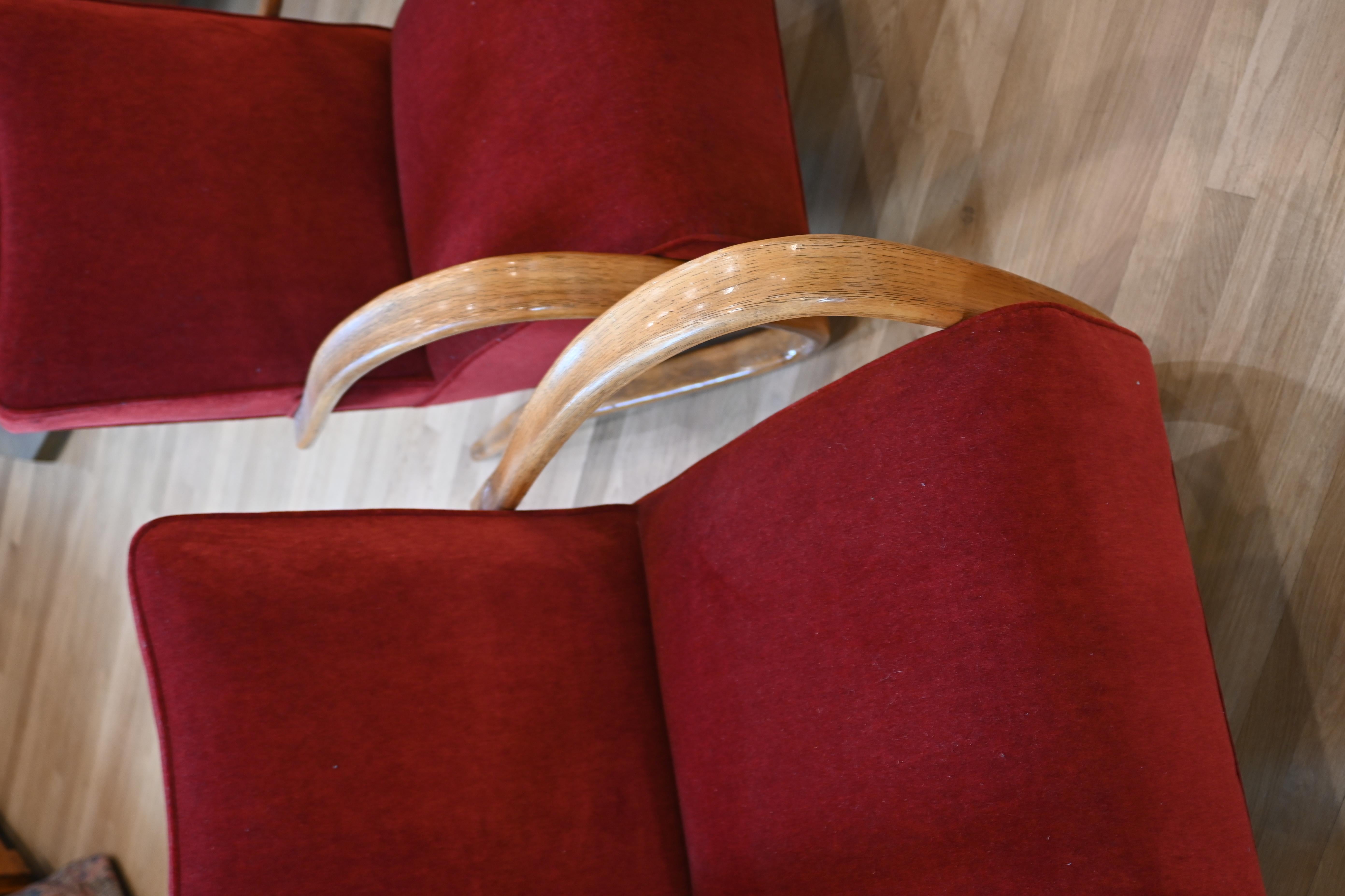 H269 Chaises longues Halabala Bon état - En vente à Hudson, NY
