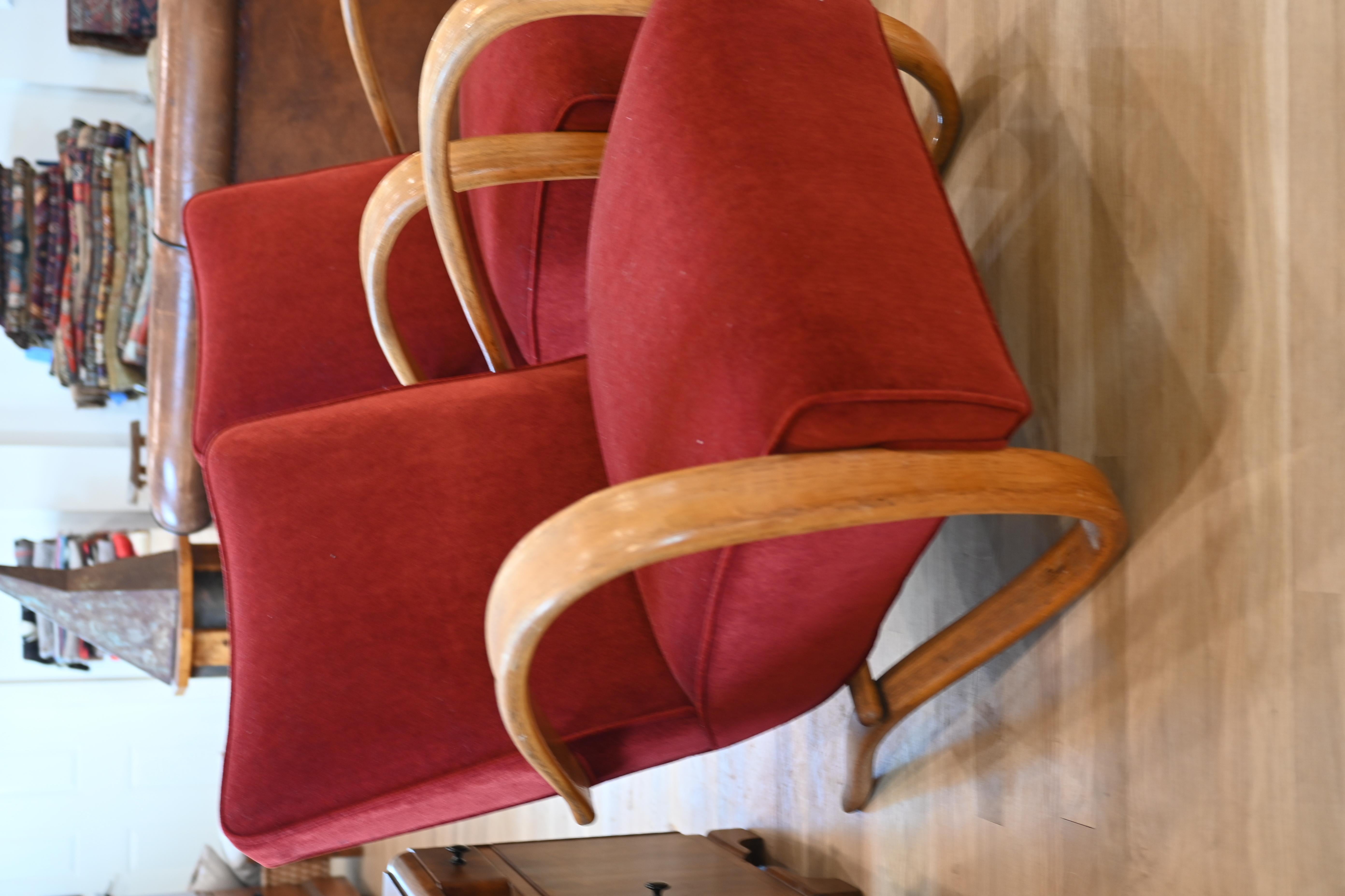 Velours H269 Chaises longues Halabala en vente