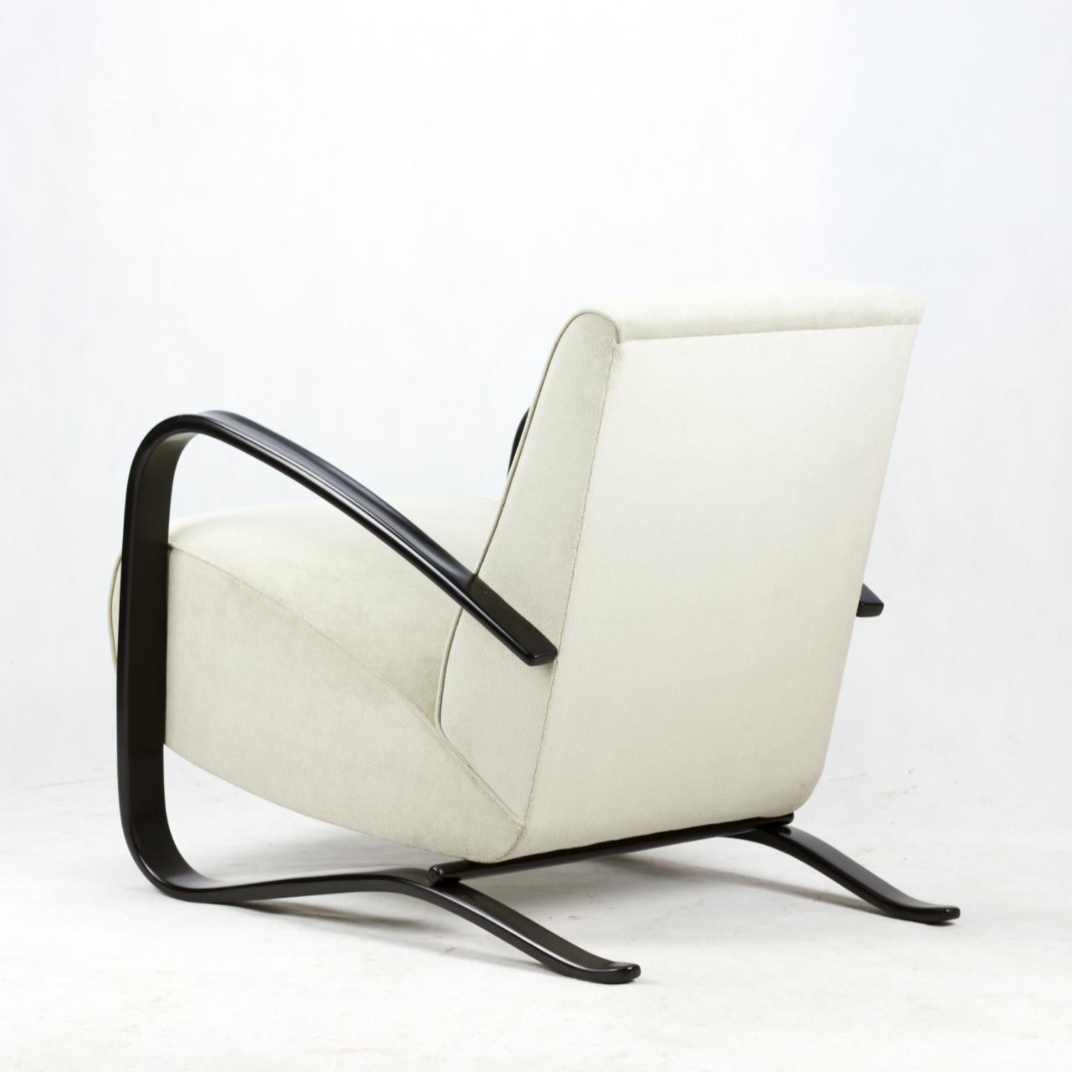 Art Deco H269 Lounge Chair by Jindřich Halabala for UP Závody Brno, 1930s