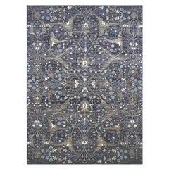 H4006 Heriz 275 Wool Rectangular Rug with Ornate Medallion Pattern by Mohebban