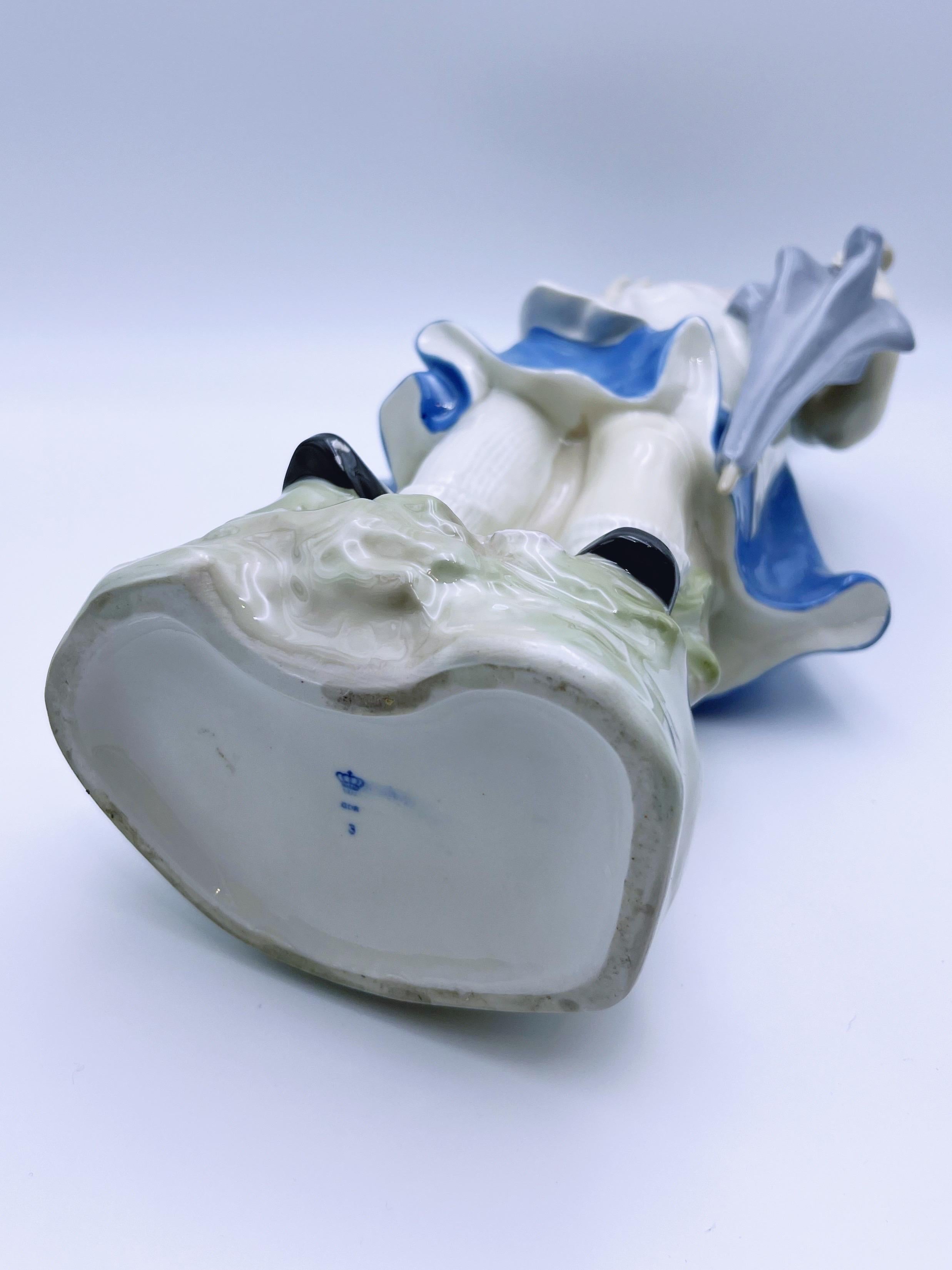 H.48cm ca. 1950 DDR Porcellana Figurina 