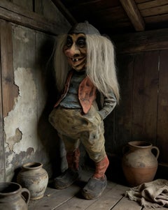 H.53cm XL Norwegian NYFORM Troll, Handmade Folk Art, Collectible